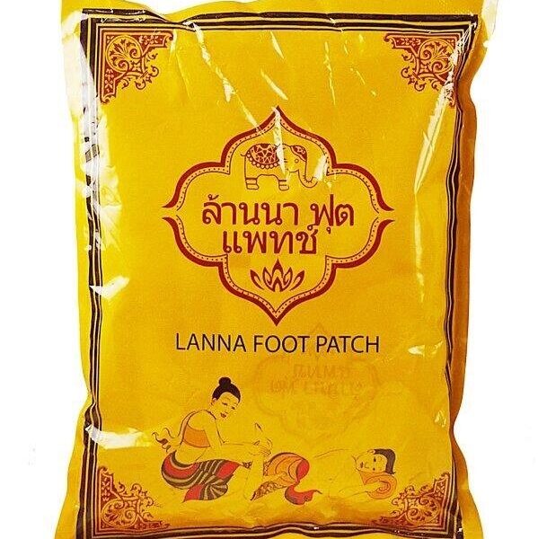 Детоксикационные пластыри на стопы Lanna Foot Patch, 10 шт., Таиланд