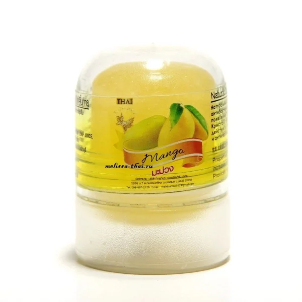 Дезодорант кристаллический Thai Kinaree Mango, 70 гр., Таиланд