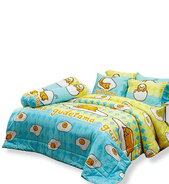 JESSICA BEDDING FITTED SHEET SET WITH COMFORTER 6 FT 6 PCS (King Size) 100% Cotton Silk Shine GMC002 Multicolor Оригинал