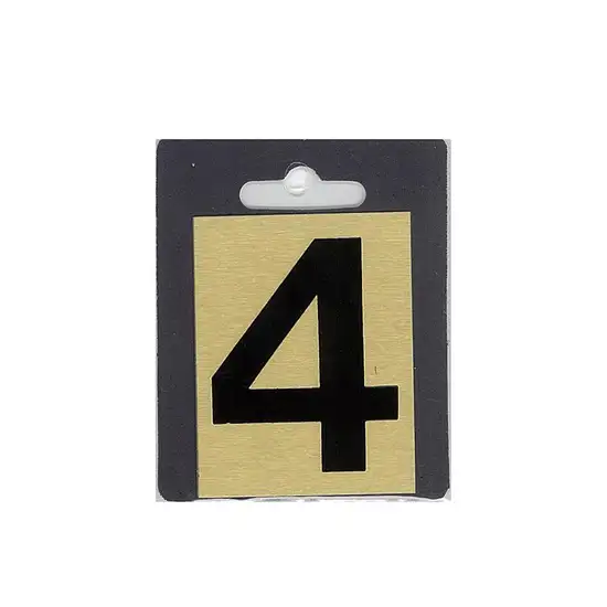 S&T BraNumber Sign 4 No.98 4 Size 6.3 CM. Оригинал