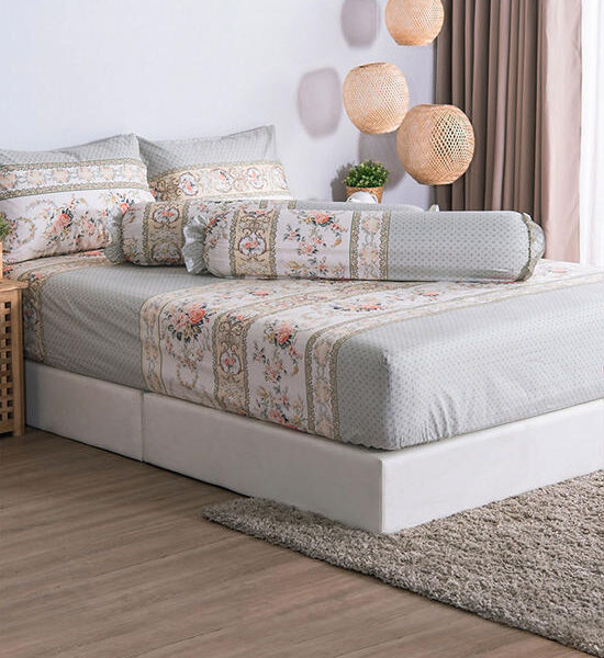 LUCKY MATTRESS 6 Ft. Md 008 Bed Sheet Micro Touch Flower Stlye Green Оригинал