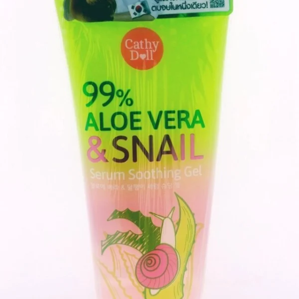 Гель для лица и тела с Алоэ Вера, и Гиалуроновой Кислотой / 99% Aloe Vera  Snail Serume Soothing Gel,175ml.