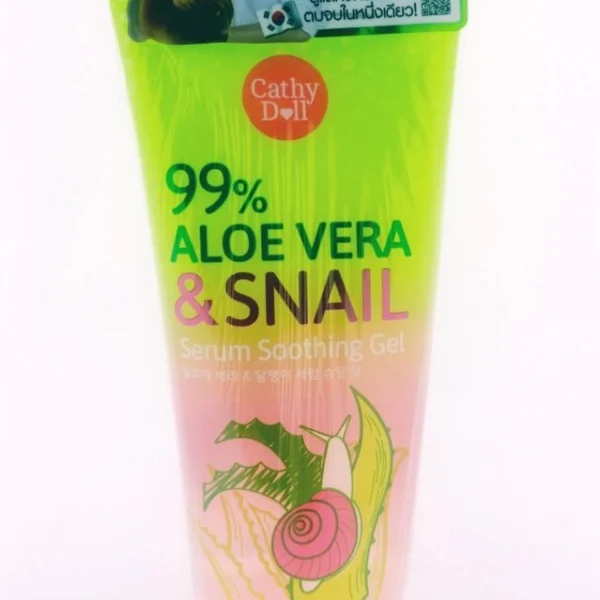 Гель для лица и тела с Алоэ Вера, и Гиалуроновой Кислотой /  99% Aloe Vera  Snail  Serume Soothing Gel, 60ml.