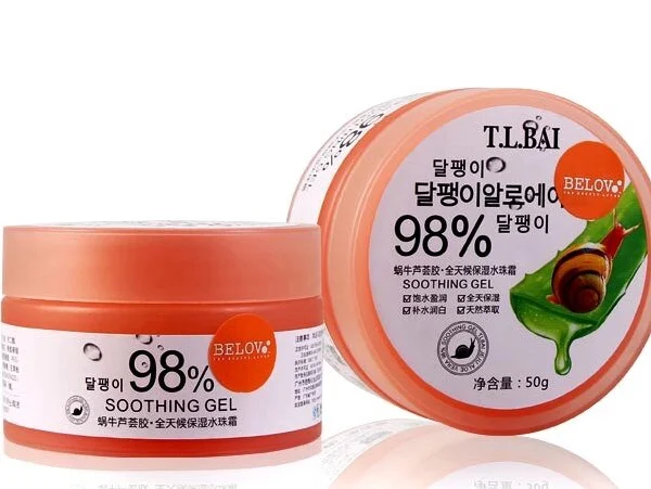 Гель для лица с Алоэ Вера и Муцином Улитки T. L. BAI Snail  Aloe 98% Soothing Gel, 50 гр., Таиланд