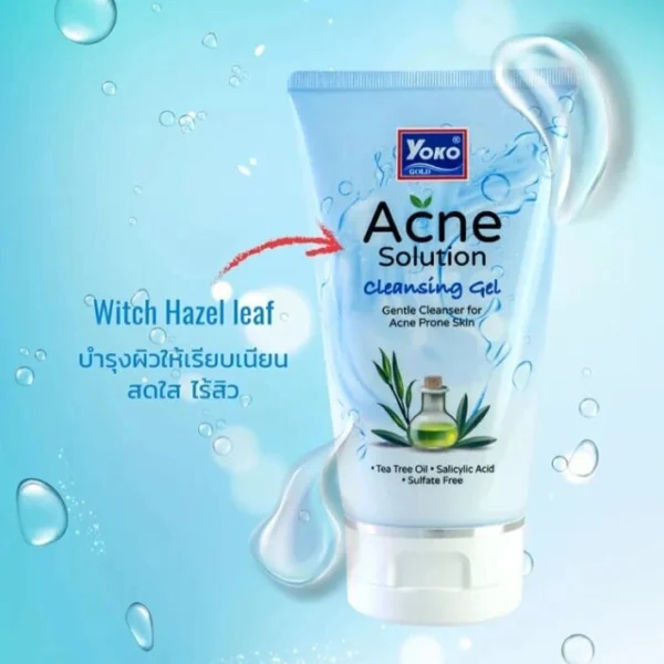 Гель для умывания лица от Акне Yoko Acne Solution Cleansing Gel, 100 гр. Таиланд