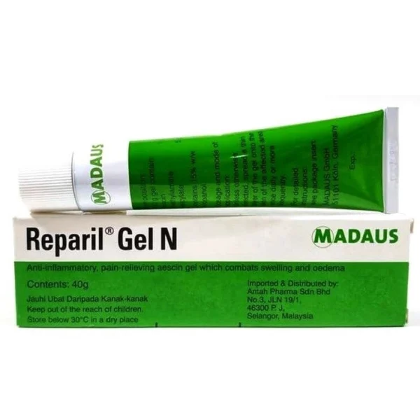 Гель от варикоза и снятия болевых синдромов Репарил Гель Н / Reparil Gel N Madaus, Таиланд 40 гр.