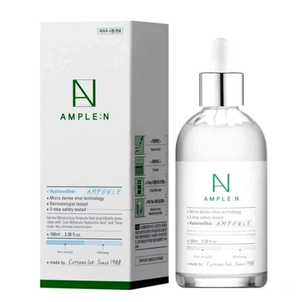 Гиалуроновая Ампула Coreana Lab Ample:N Hyaluron Shot Ampoule, Корея 100 МЛ.