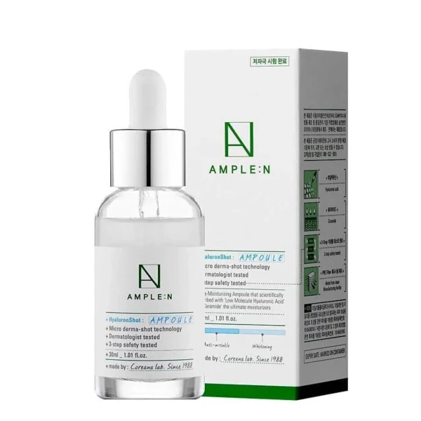 Гиалуроновая Ампула Coreana Lab Ample:N Hyaluron Shot Ampoule, Корея