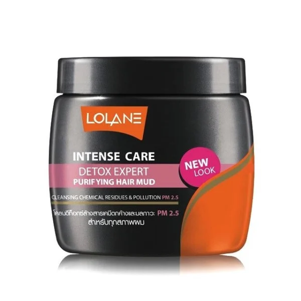 Грязевая Детокс маска для волос Lolane Intense Care Detox Expert Mineral Purifying Hair Mud, 250 мл. Таиланд