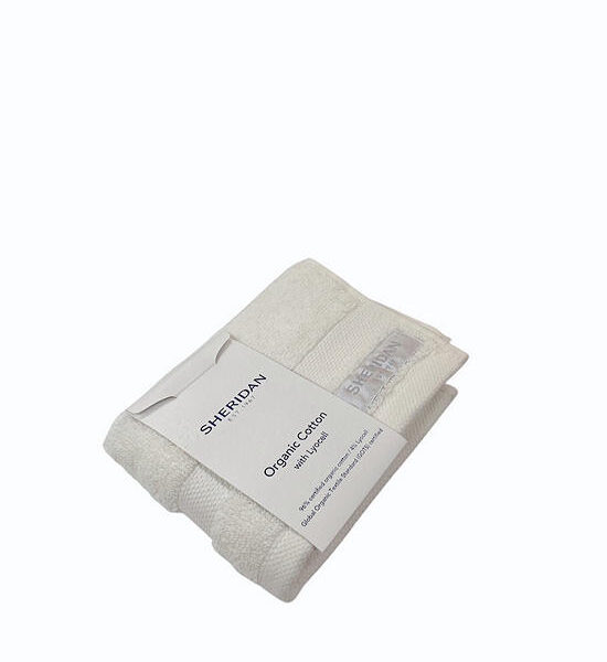 SHERIDAN Organic Cotton Eden Towel  Face Washer 33x33cm Ivory Оригинал