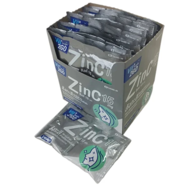 Handy Herb Vit 2 GO Zinc C 15 mg – Комплекс для иммунитета Цинк + Витамин С для здоровья кожи и энергии