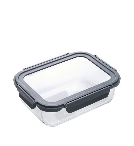 CENTRAL HOME Glass Food Storage Container Rectangular with Glass Lid 1500 mL Clear Оригинал