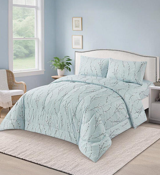 HAVEN Fitted Sheet Set 3 pcs Cotton Satin Collection Bloom Printed Multi-color Оригинал