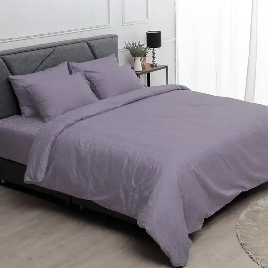 LUCKY MATTRESS 6 FT. JC 006 COTTON JACQUARD DUVET COVER (228 X 254 CM.) LAVENDER Оригинал