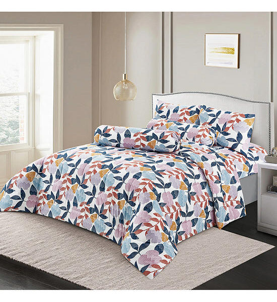 HAVEN Fitted Sheet Set Printed Microtech Collection 5 Pcs Cheerful Multi-Color Оригинал