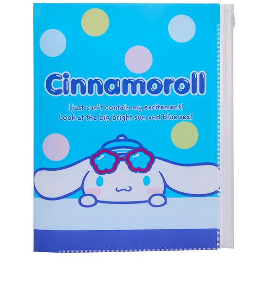 SANRIO Clear File A4 Sunkissed Cinnamoroll Blue Оригинал