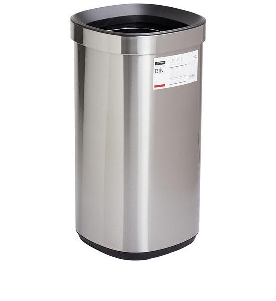 Eazy Clean Trash Bin Without lid SS410 30 L Silver Оригинал