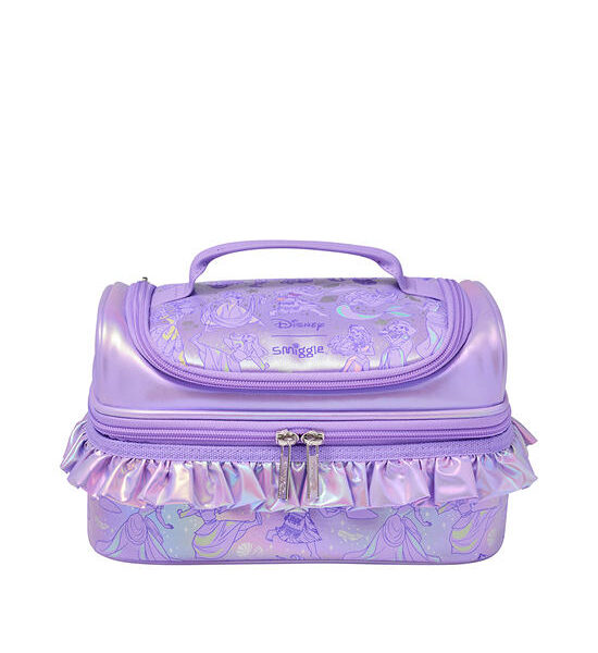 SMIGGLE Disney Princess Double Decker Lunchbox Purple Оригинал