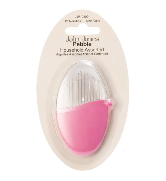 needle_world Pebble Household Assorted 12 Sewing Needles Deep Pink Оригинал