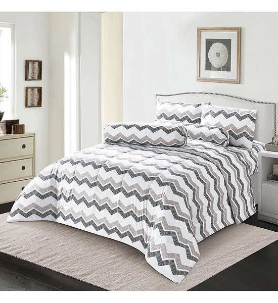 ESQUIRE Fitted Sheet Set Printed Microtech Collection 3.5 Ft 3 Pcs (Twin Size) Marbella Multi-Color Оригинал