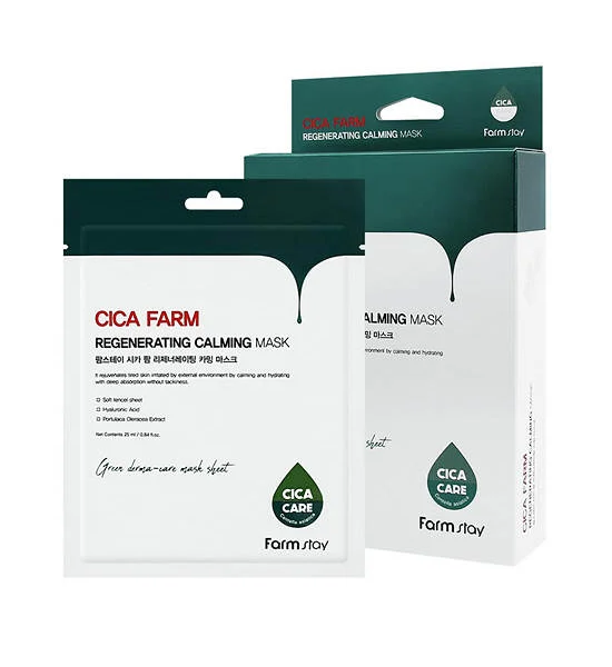 FARMSTAY Cica Farm Regenerating Calming Mask 10 Sheets Оригинал
