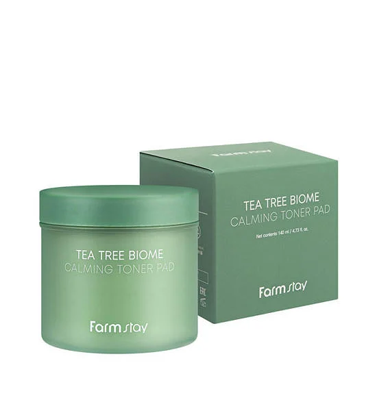 FARMSTAY Tea Tree Biome Calming Toner Pad 70 Sheets Оригинал