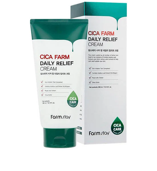 FARMSTAY Cica Farm Daily Relief Cream 300 mL. Оригинал