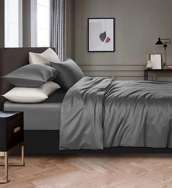 ESQUIRE Fitted Sheet Set Plain Bamboo Coolplus Collection 3 Pcs Оригинал