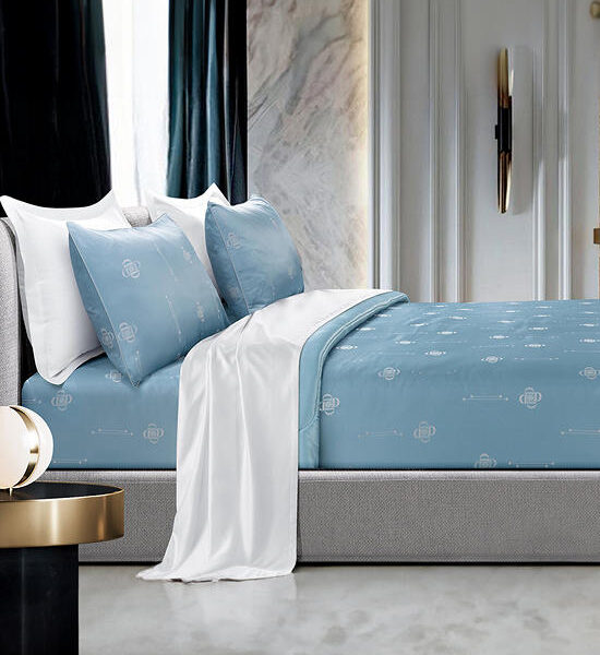 SANTAS Season Comforter FINERY (508T) 6 ft. (King size) Blue Оригинал