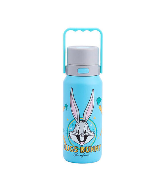 MINI MONO Water Bottle Stainless Steel 600 mL Tweety Pattern Light Blue Оригинал