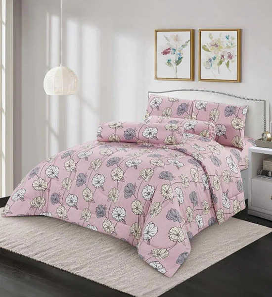 HAVEN Fitted Sheet Set Microtech Collection Peony Printed Pink Оригинал