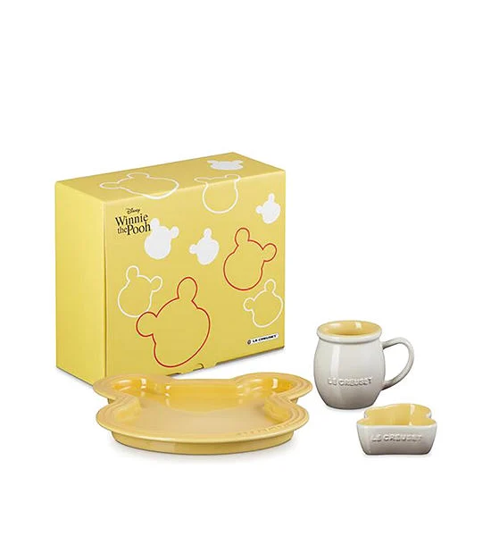 LE CREUSET Tableware Set 3 pcs Winnie The Pooh Yellow Оригинал