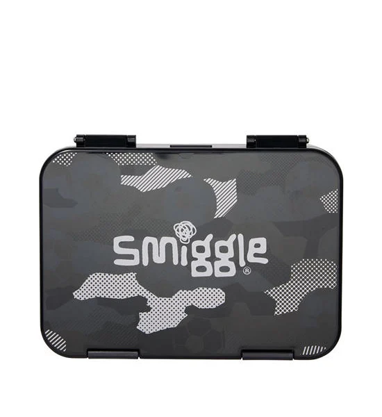 SMIGGLE Bento Lunchbox Assist Medium Happy Black Оригинал
