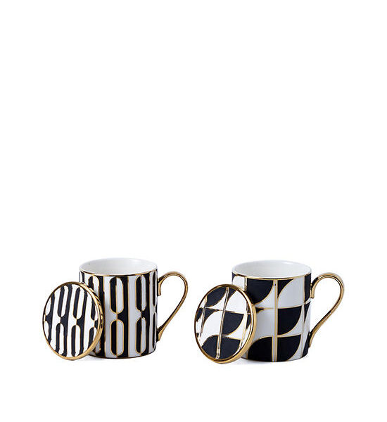 CENTRAL HOME Set Mug With Lids C Dembelangley 2 Pcs Black Оригинал