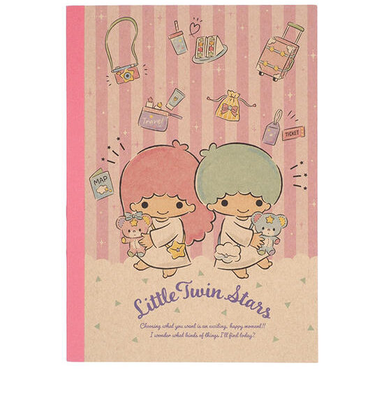 SANRIO Notebook A5 Kraft Cover Little Twin Star Multi-Color Оригинал