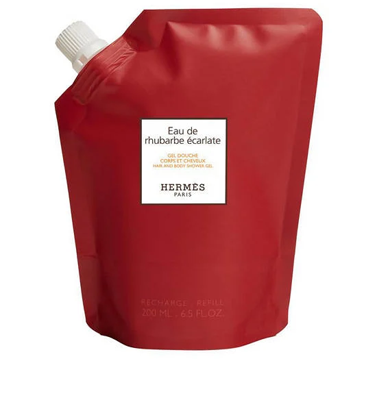 HERMÈS Eau De Rhubarbe Ecarlate Hair And Body Shower Gel Refill 200 mL Оригинал