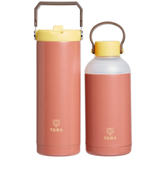TORA Vacuum Tumbler Set 2 Pcs 500 mL & 600 mL Red Оригинал