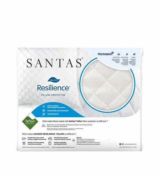 SANTAS Pillow Case Protector SAQPTEFMR19X29 White Оригинал