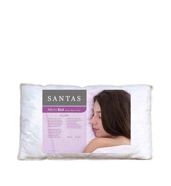 SANTAS Pillow Micro Gel Firm Support SAPWMG05WH1600 White Оригинал