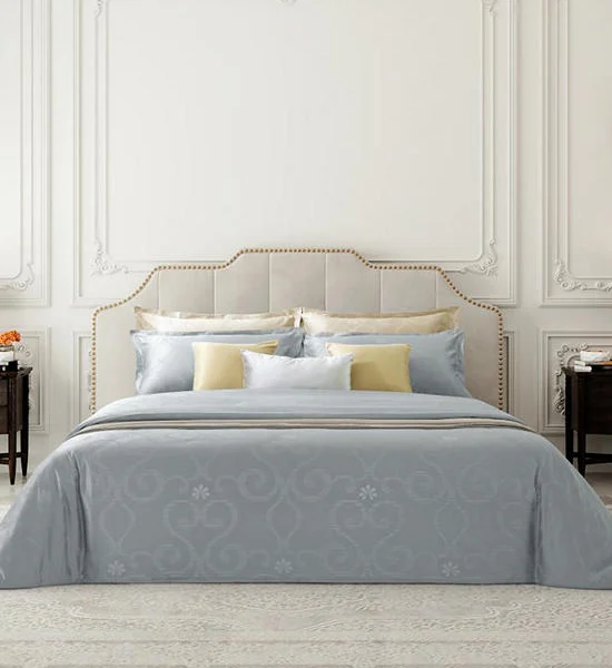 PASAYA Fitted Sheet Set 6 Ft 3 Pcs Fleur De Lis Collection 650 Series Оригинал