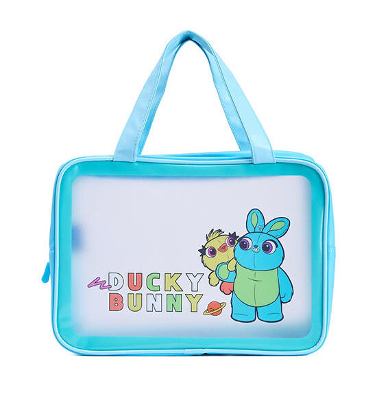 MINI MONO Stationery Bag Bunny Pattern Size L Blue Оригинал