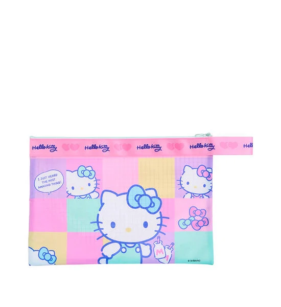 SANRIO Zip Pouch F4 Mesh VAC Hello Kitty Multi-Color Оригинал