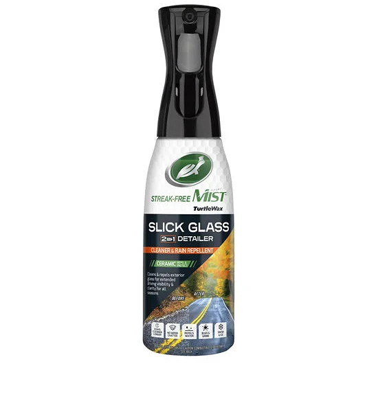LERARAY Turtle Wax Slick Glass 2 in 1 Detailer Streak Free Mist 20 oz. Оригинал