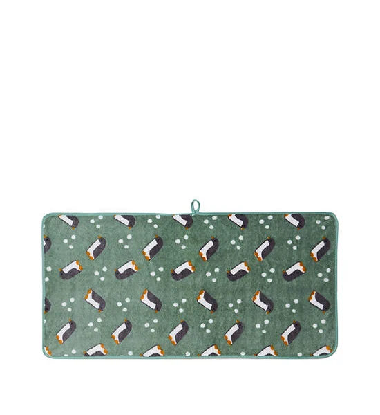 HAVEN Towels Nano Velvet Penquin Print Green Оригинал