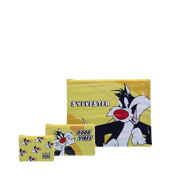 MINI MONO Storage Bag Set 3 pcs Sylvester Pattern Yellow Оригинал