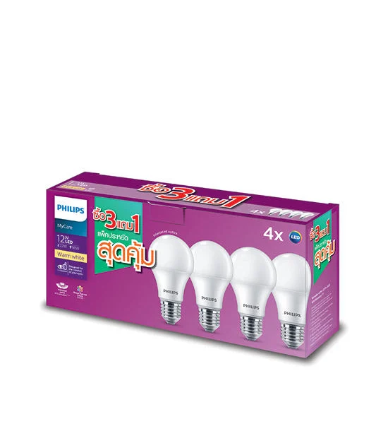 PHILIPS LED Bulb E27 3000K 230V 4CT3 9 TH 12W Оригинал