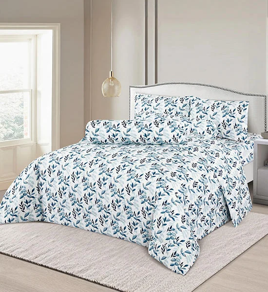 ESQUIRE Comforter Printed Microtech Collection Blue Olive Blue Оригинал