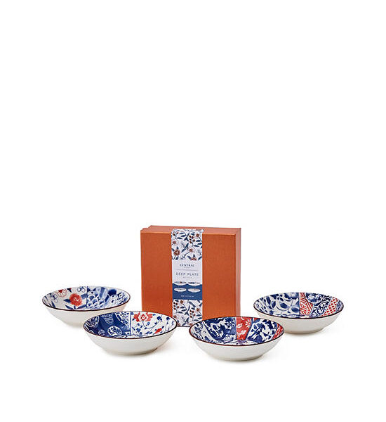 CENTRAL HOME Deep Plate Set 4 Pcs 14 cm Blue Оригинал