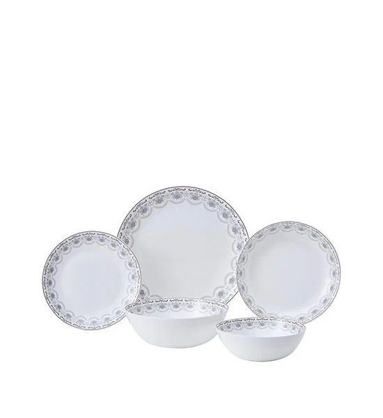 CENTRAL HOME Dinner Set Opal 5 Pcs Camila White Оригинал