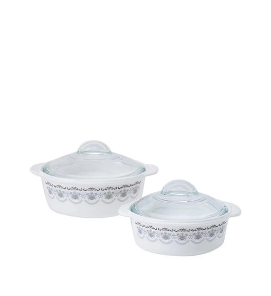 CENTRAL HOME New Casserole Set 2 Pcs Camila White Оригинал